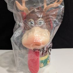 Disney Parks Christmas Parade Reindeer Sipper Cup With Jingle Bells NEW