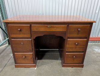 Vintage Style Dark Brown Wooden Desk