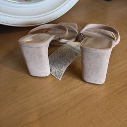 The Drop Sandals Womens size 8.5 casual slip on two straps, New.
