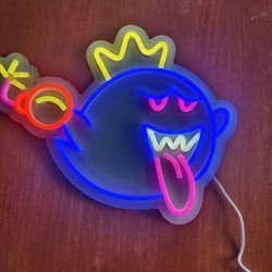 Super Mario Ghost King Boo LED Neon Lights sign