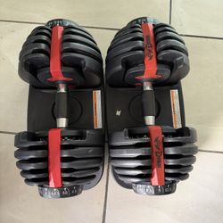Adjustable dumbbells 5-52.5 weights 