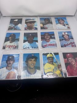 Vintage 1980 Topps oversized Super 5X7 baseball cards