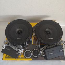 KICKER 1 PAIR 6.5" COMPONENT SET WITH CROSSOVER CAR SPEAKER ( BRAND NEW PRICE IS LOWEST INSTALL NOT AVAILABLE )