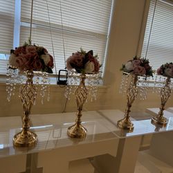 6 Pc Centerpiece, decorations, and number 15.  4ft Tall