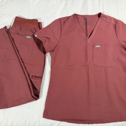 Figs Scrubs Set. Size Small For Both. High Waisted Pants.