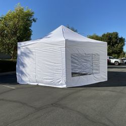20’ x 20’ Tent - Aluminum frame pop up tent with side walls - NEW  Heavy Duty Hexagonal Shape Outdoor tent  ALUMINUM easy pop up tent with top, side w