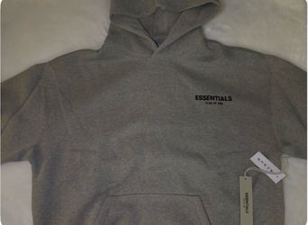Fear of God Essentials Grey Pullover Hoodie