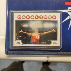 2008 tops lebron James card number 23 chalk card