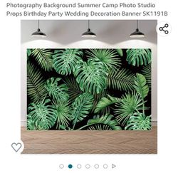Palm Leaves Backdrop  Thumbnail