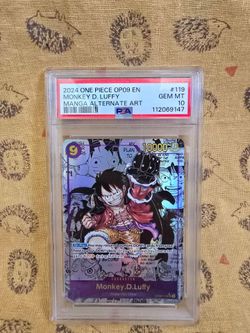 2024 One Piece OP09 english Manga  Monkey D. Luffy PSA 10