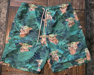 Star Wars Yoda Swim Trunks M
