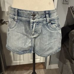 Only You Denim Mini Skirt