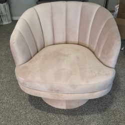 Pink Swivel Chair 
