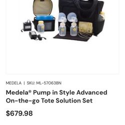 Medela Pump In Advance Double breast pump With Tote Retail Over $650!!!!