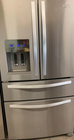 Whirlpool 4-Door Stainless Steel Refrigerator Fridge
