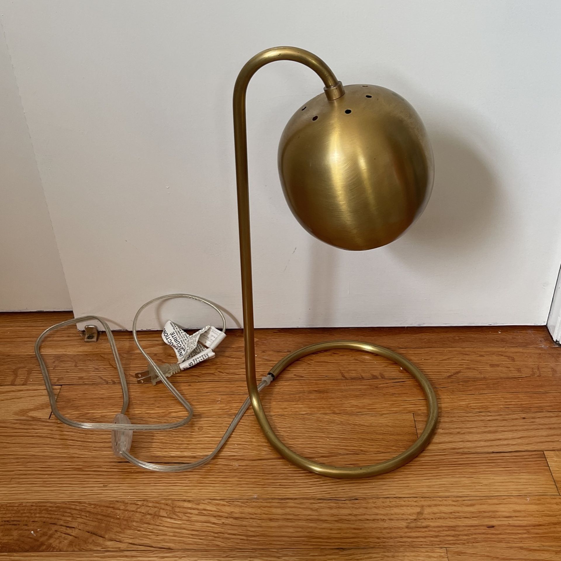 Urban Outfitters Gold Desk Lamp