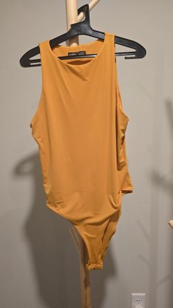 Burnt Mustard Yellow Body Suit - L Women's 