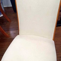 Wooden Dining Table And Six Chairs