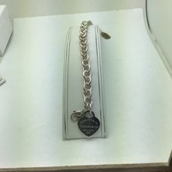 Tifanny & Co. Please Return To Tiffany Toggle Bracelet 8” Sterling Silver