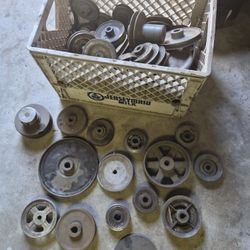 Step pulley pullies electric motor application driven shaft custom machine tool tools