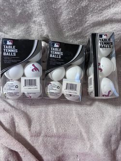 1299. NEW! MLB Atlanta Braves Table Tennis Balls – 3 6-Packs $15.00 for All.