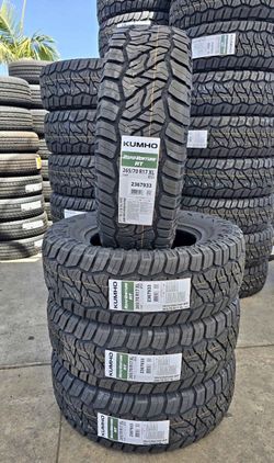 265/70R17 Kumho RT New tires installed and balanced