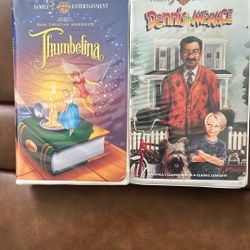 ennis the Menace ,Thumbelina , VHS