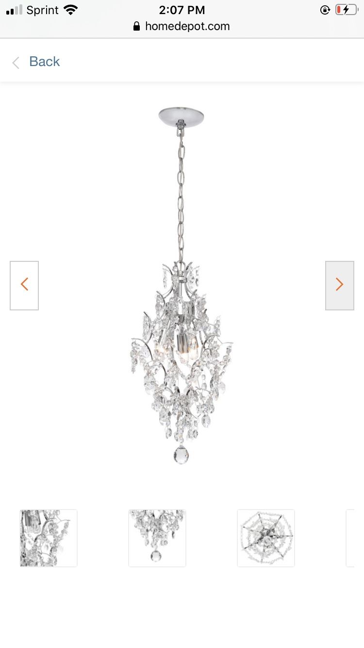 3 light chandelier