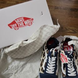 Supreme®/Vans® Leopard Old Skool Navy