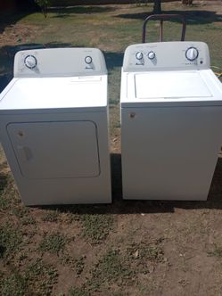 AMANA WASHER & ELECTRIC DRYER SET.