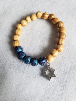 Men's handmade stretch bracelet