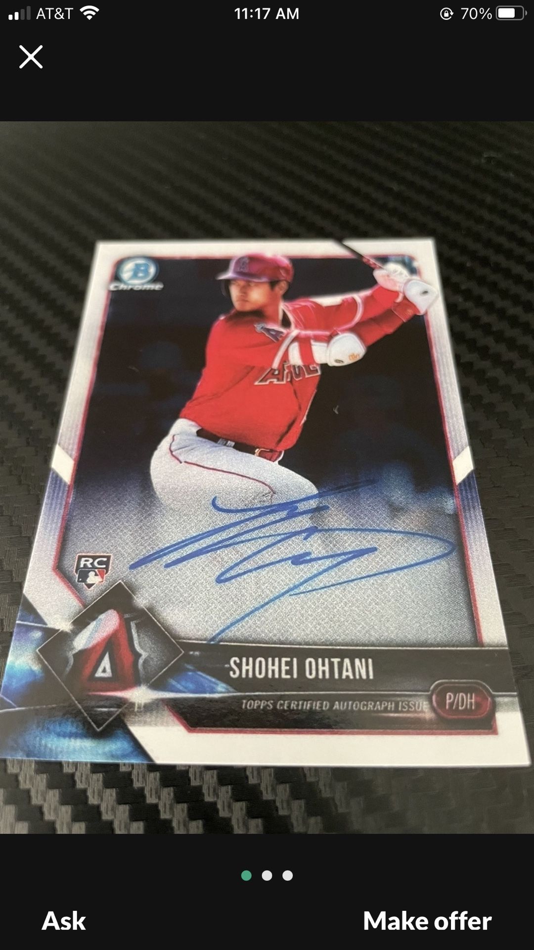 Signed SHOHei Obtain Card