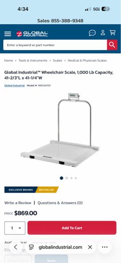 Global Industries Wheel Chair Scale