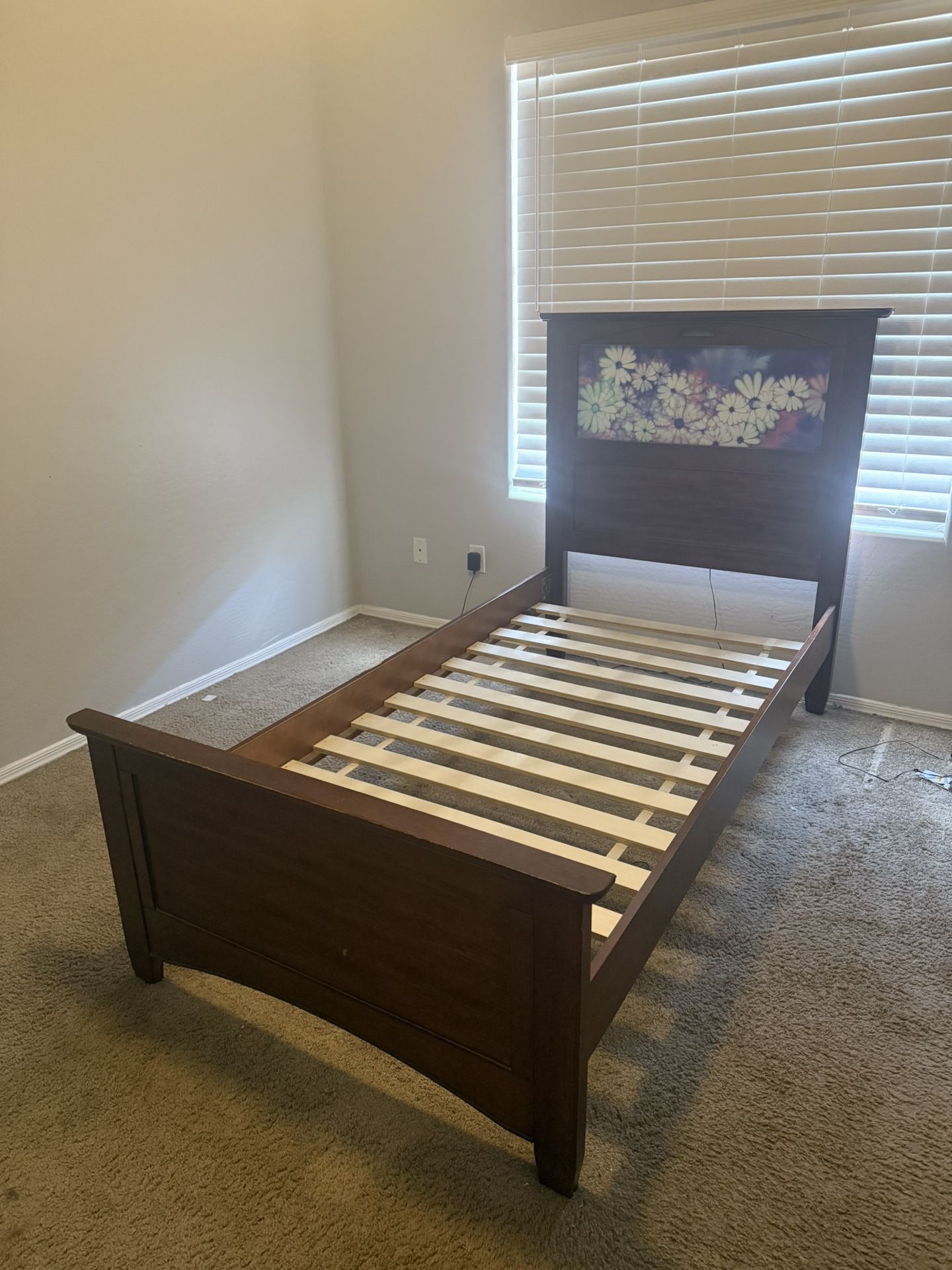 Twin Bed Frame - Light Up Headboard