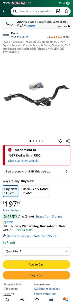 Reese Hitch Receiver 