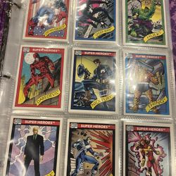 1990 Marvel Universe Series 1 Trading Cards COMPLETE BASE SET, #1-162 - NM/M! - Impel