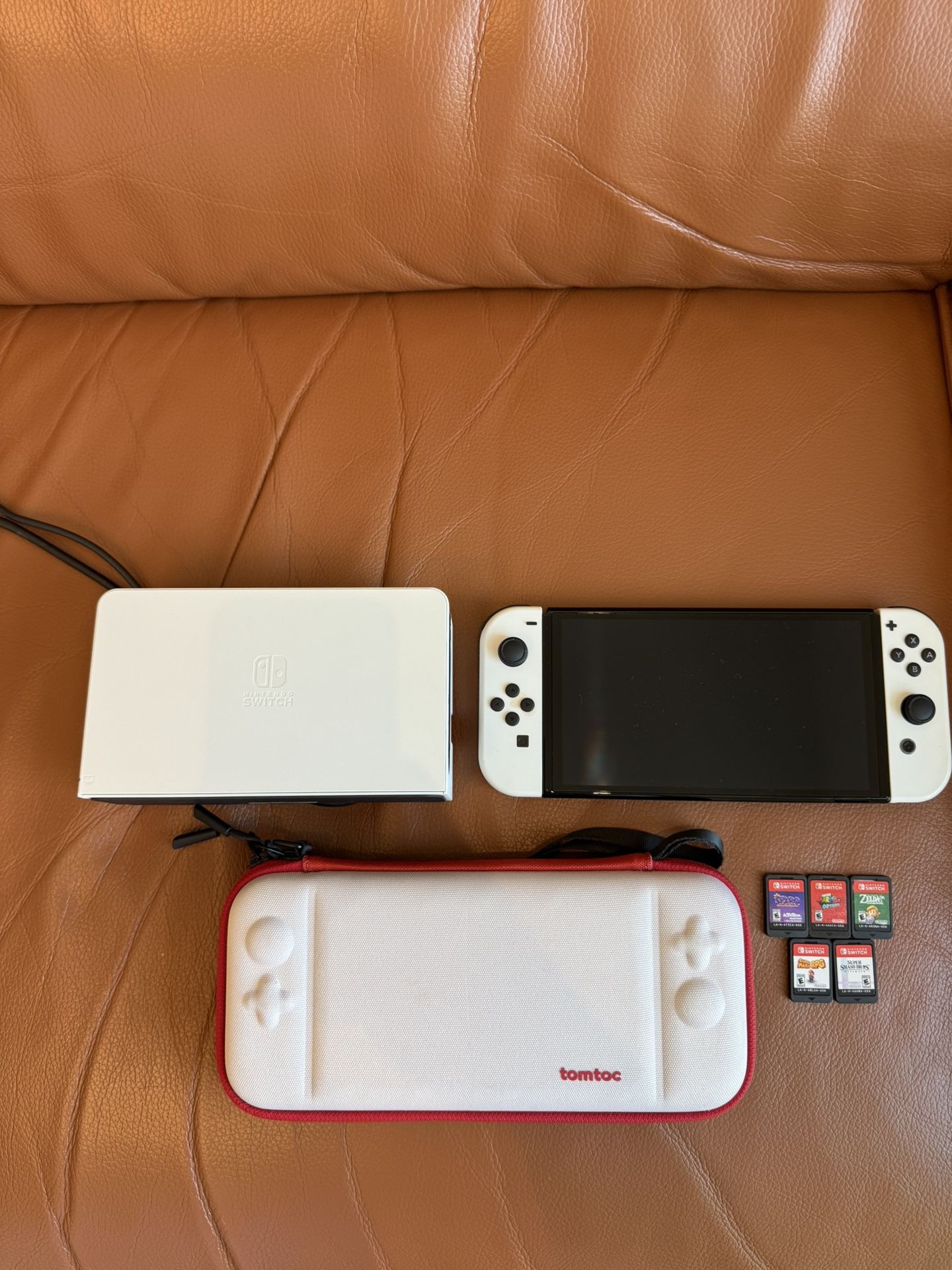 Nintendo Switch OLED Bundle! 5 Games!
