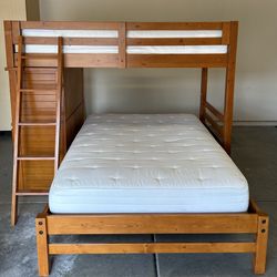 Bunk Bed With Side Desk, Mattress Included, Deconstructable, From COSTCO