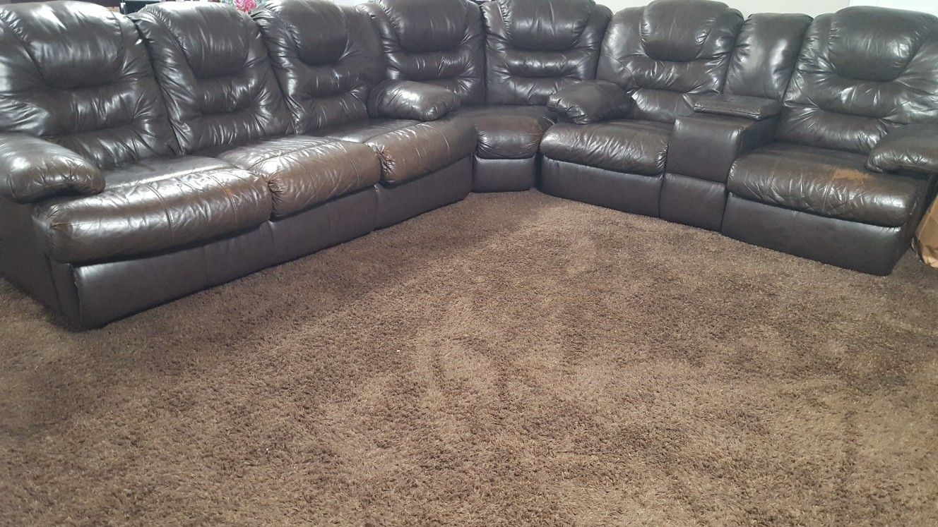 Leather Couch Sectional