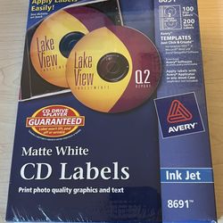 CD Labels for Ink Jet Printer