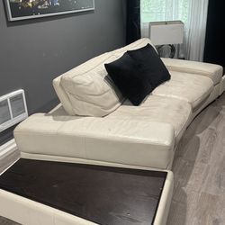 KASALA Leather couch with matching side tables