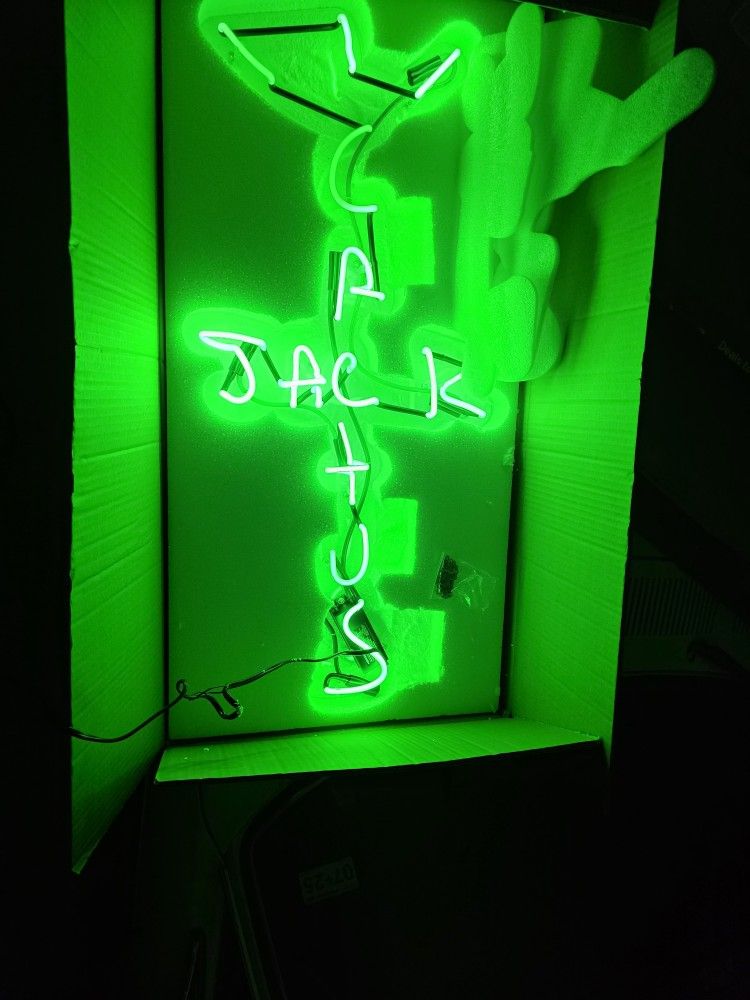 CACTUS JACK PLAYSTATION NEON ROOM SIGN 3' Travis Scott PS5 - Main Image