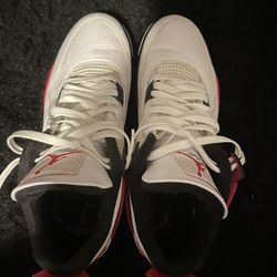 Jordan 4s white Red And Black 