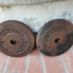Vintage 2 Healthways 10 Lbs Weights 