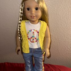 American Girl Julie Albright 70s Style Doll 18”