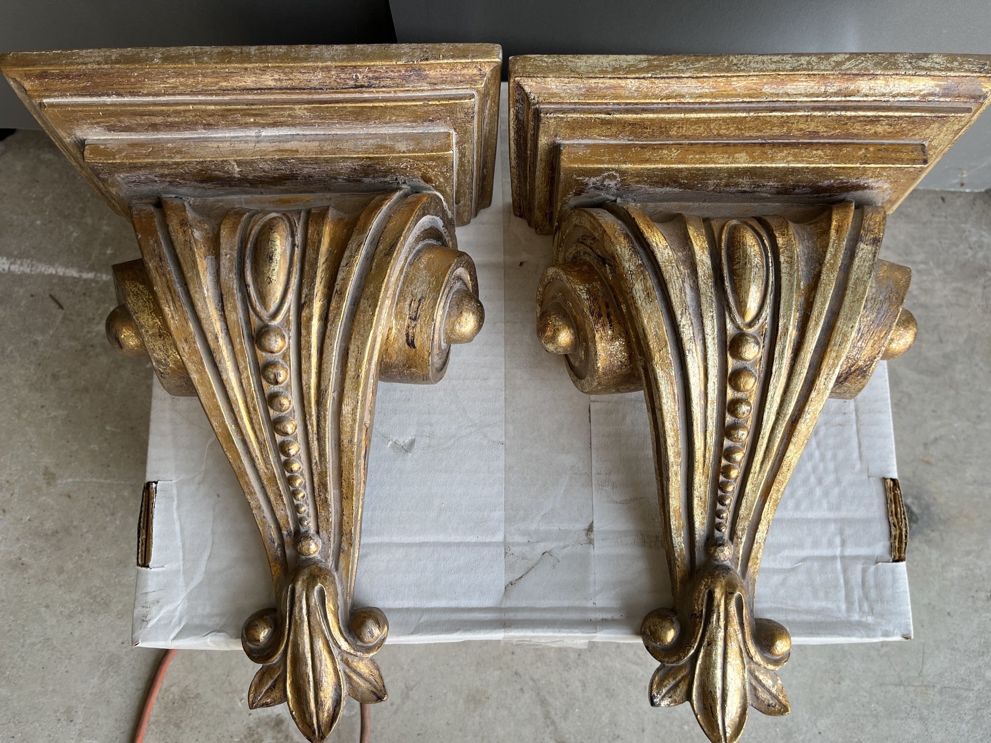 Antique Wall Shelf Sconces By Bombay Co.