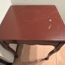 small table with rotating top