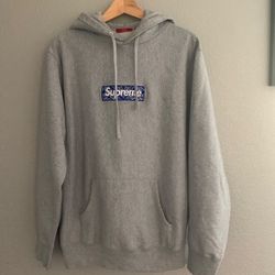 Supreme Blue Bandanna Box Logo Hoodie 