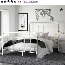 FREE White/Cream Twin Bed Frame (New In Box)