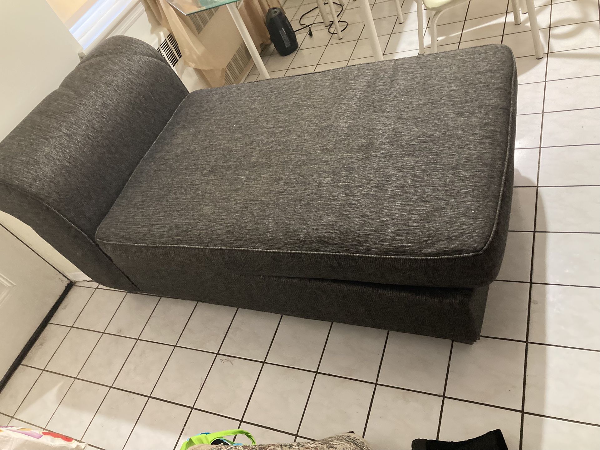 Grey/Beige Couch Section For Sale